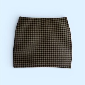 ZARA Plaid Mini Skirt